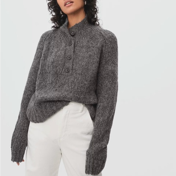 Everlane Sweaters - Everlane Lofty Knit Henley Sweater